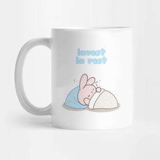 Cute rabbit bunny sleeping Mug